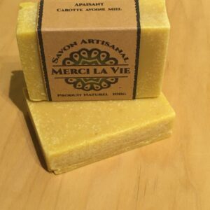 Savon apaisant carotte avoine et miel